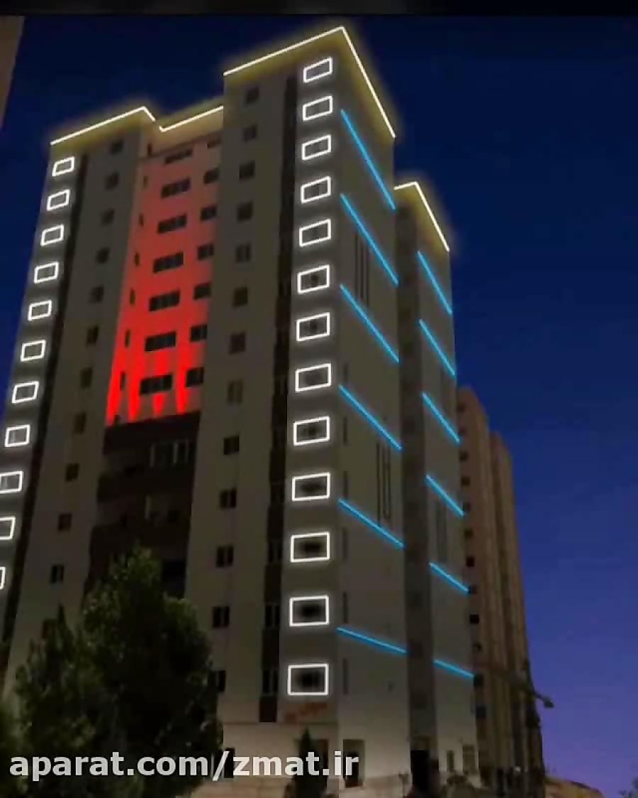نورپردازی نمای بیرونی ساختمان